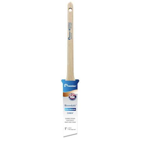 Premier  1 In. Extra Stiff Thin Angle Paint Brush